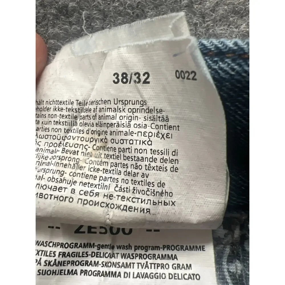 Hiltl Dude Mens Slim Straight Blue Stretch Denim Premium Luxury Jeans Size 38x32